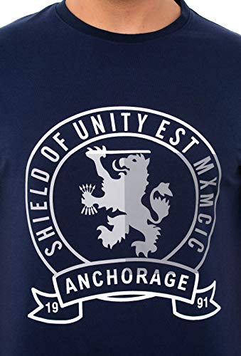Image of Men's Printed Cotton Short Sleeves Round Neck T-Shirt
