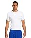 Under Armour Men's HeatGear Sonic Compression Short Sleeve, White/White, X-Large