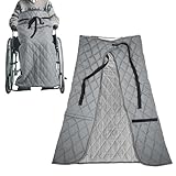 Chingcoo Rollstuhl Decke, Winter Winddichte Rollstuhl Decke für Erwachsen, Verdickter Plüsch Kniedecke Beindecke Erwachsene Rollstuhldecke für Rollstuhlfahrer (Grau)