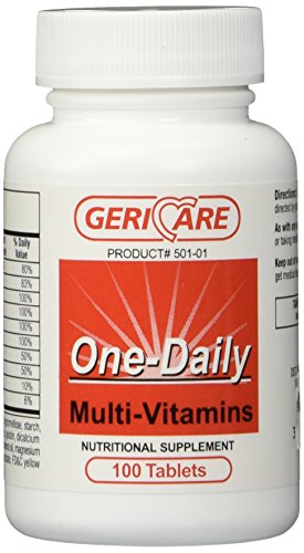 501-01 Multivitamin One-Daily Tablets 100 Per Bottle By Geri-Care Pharmaceuticals -Part No. 501-01 #TOP5
