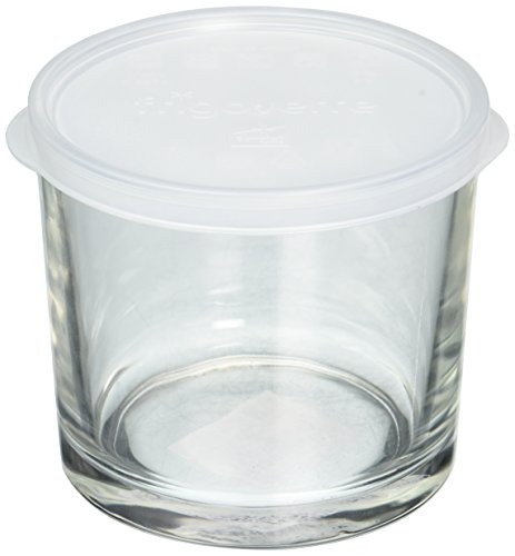 Bormioli Rocco Frigoverre redondo de almacenaje de comida con tapa esmerilada, 11 1/2-ounce
