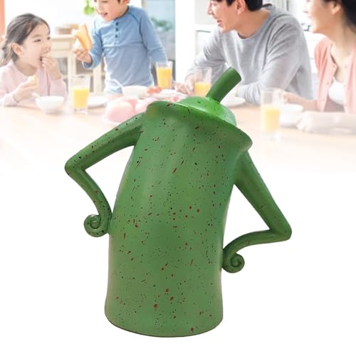 Tarro de almacenamiento para café hermético y decorativo verde 5