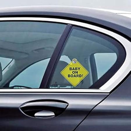 Amazon Co Jp Argyjae 車のステッカーの赤ちゃんの車のステッカーの赤ちゃん警告の安全サインのステッカー車の車窓の吸盤の窓の ステッカー車のアクセサリーのスタイリング Color A ベビー マタニティ