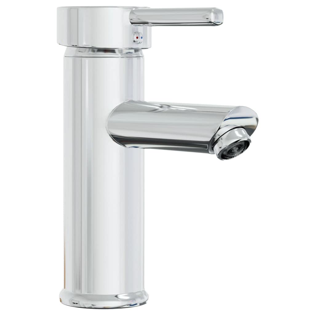 Lavabo empotrable de cerámica, 61 x 39 x 18 cm, color blanco, con grifo y rebosadero, desagüe push abierto, para cuarto de baño, huéspedes, remodelación