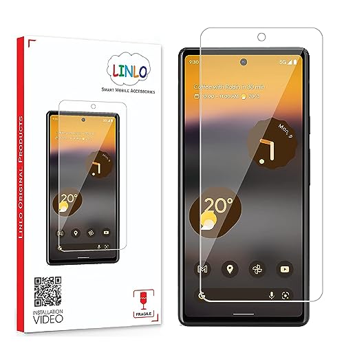 Image of Tempered Glass Screen Protector Compatible for Google Pixel 7A /6A with Full Screen Coverage; Except Edges and Easy Installation Kit(Transparent), Pack of 1