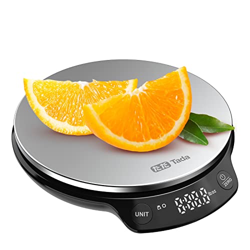 Tada Digital Food Kitchen Scale 11Lb/5Kg With 0.01Oz/0.1G Precision For Cooking, Baking, Nutrition And Diet Weight Ounces And Grams, Stainless Steel #TOP28