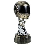 FUNOMOCYA Trofeo de Resina con Diseño de Casco para Competición de Motos Modelo Creativo y Duradero Decoración Única para Amantes Motos y Premios Infantiles