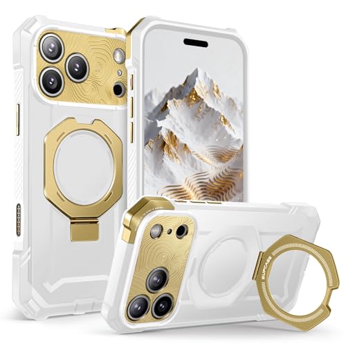 Image of SUPCASE for iPhone 17 Pro Max Case with Kickstand (Unicorn Beetle Grip), [Camera Control Cover] [Compatible with MagSafe] [Military-Grade Drop Protection] Heavy Duty Magnetic Phone Case, K2Snow