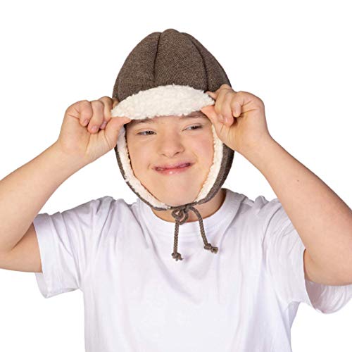 Ribcap Bieber brown mini kids, weicher Kopfschutz, Ø47-49cm Cover