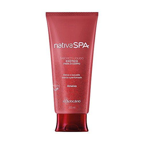 Linha Nativa Spa Boticario - Sabonete Liquido Exotico para o Corpo Ameixa 200 Ml - (Boticario Nativa Spa Collection - Exotic Plum Liquid Body Soap 6.76 Fl Oz)