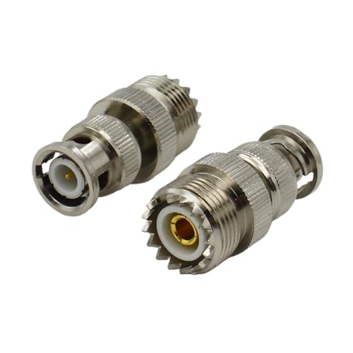 Adaptador UHF hembra a BNC para conectar walkie talkies y antenas