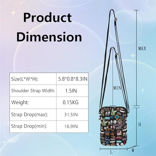 WSNANG Movie Inspired Crossbody Bag for Fans Gift Movie Character Shoulder Bag Carlie Merch4