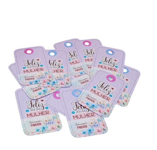 MINI Tag Cartãozinho para Lembrancinha Dia das Mulheres, Roxo com
