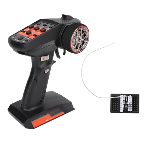 2.4GHz 7 Channels Remote Controller with Receiver for RC Cars Boats Infinite Speed Throttle