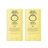 Sun Bum Kids SPF 50 Clear Sunscreen Face Stick | Wet or Dry Application | Hawaii 104 Act Compliant (Octinoxate & Oxybenzone Free) Broad Spectrum UVA/UVB Sunscreen | 0.53 oz (Pack of 2)