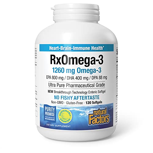 Natural Factors, RxOmega-3 Factors, 120 gélules Cover
