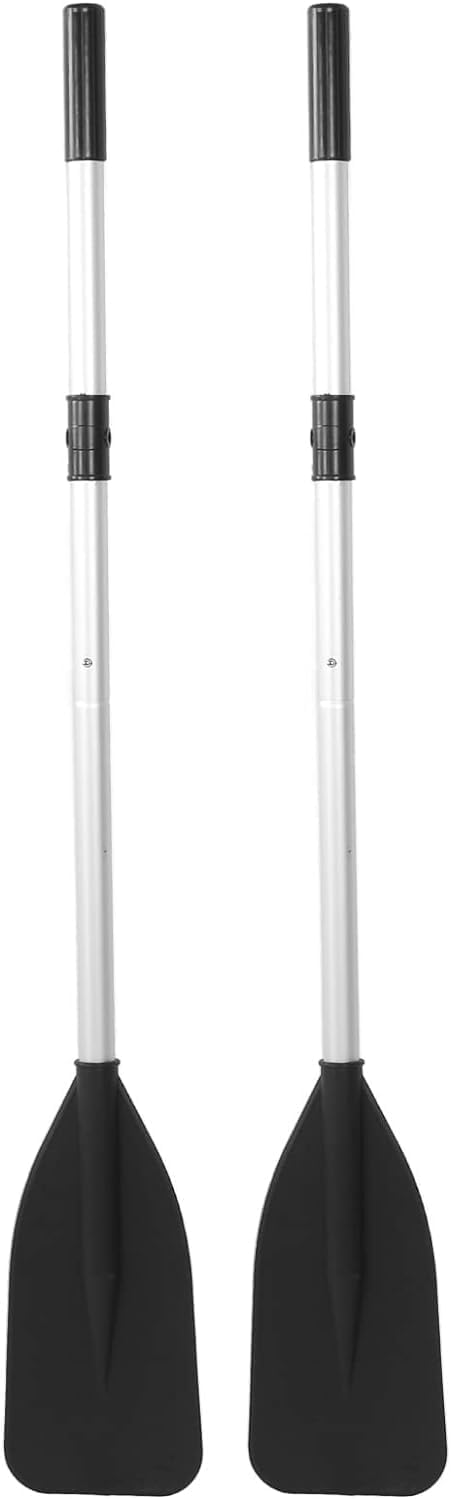 1 Pair/Set 132 cm Removable Aluminium Kayak Paddle, Lightweight and Durable, Ideal for Rowing, Boating and Rafting