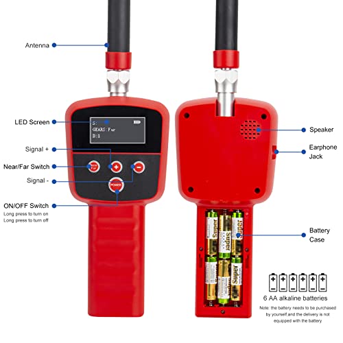 Robot Cámara de Alcantarillado, Transmisor y Receptor 512Hz, Cuerpo Metálico Antioxidante y Resistente a la Corrosión, Sistema de Inspección de Tuberías IP68 (120M) miniatura 4