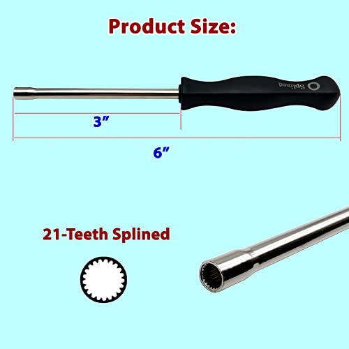 image for LETAYAR 2 Pieces Carburetor Carb Adjustment Screwdriver 21-Teeth Splin