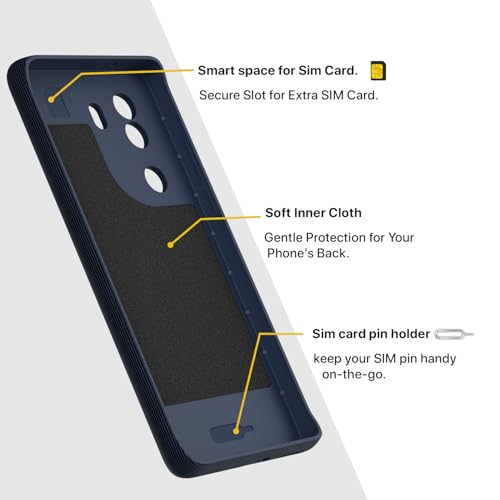 Image of Outlouders Back Cover for Vivo V40e 5G / iQOO Z9s 5G | TPU Soft Flexible Shockproof | Full Camera Protection Back Case (Blue)