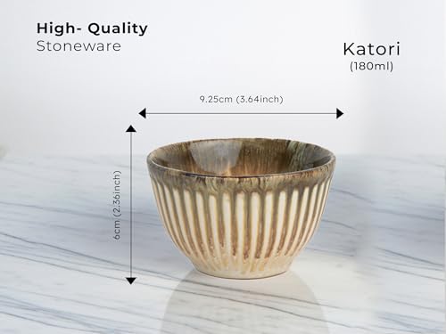 Image of Bodhi House Premium 8-Piece Stoneware Dinner Set Serving for 4 - Handcrafted Ceramic Plates, Bowls & Serving Bowls | Microwave & Dishwasher Safe | Elegant Modern Tableware Crockery Rustic Sand Beige