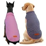 2 Pack Dog Sweater Clothes Soft Velvet Fabric Coat Dog Sweatshirt Sweaters for Small Medium Large Dogs Pullover Turtleneck Pet Puppy Clothes Cold Weather Warm Puppy Sweater