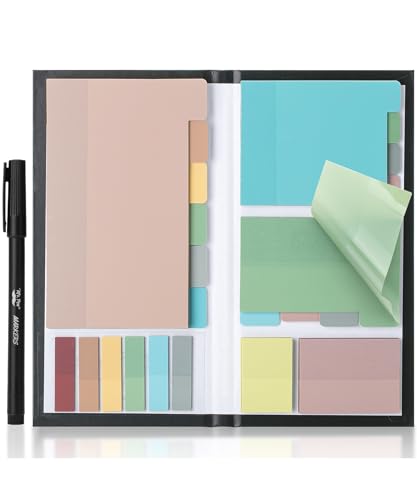 Image of Mr. Pen- Transparent Sticky Notes Set, 410 Pack | Transparent Sticky Notes Tabs with Black Fineliner Pen for Bible Study, Office, School, Planning, Journaling & Organization