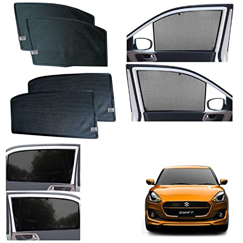 Image of WolkomHome car Fix Curtain Window Shades Half Curtains Sunshade for Swift New 2019