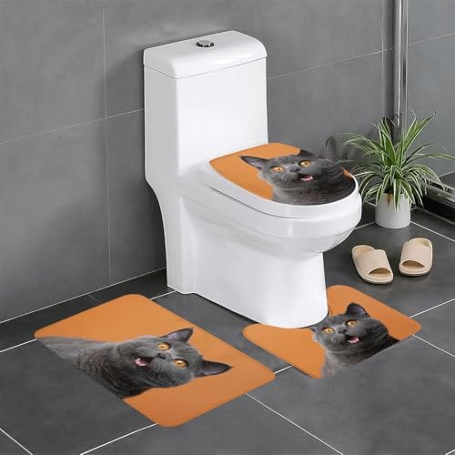 Asamike �g�C���}�b�g 3�_�Z�b�g �g�C���֍��J�o�[ �o�X�}�b�g �L �L�� �˂� �p���̃V���[�g�w�A�L ���� �t�^�J�o�[ U�^�}�b�g ���K �����C �唻 �R�� �h�L ����~�� �z�����D�� �ƒ�p 40×60cm TMT262