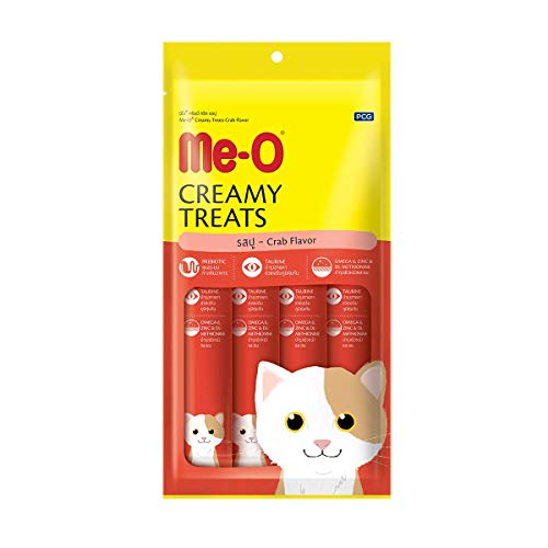 Image of Me-O Creamy Cat Treats for All Life Stages-Crab Flavor 60 G Pack of 12 (720G)