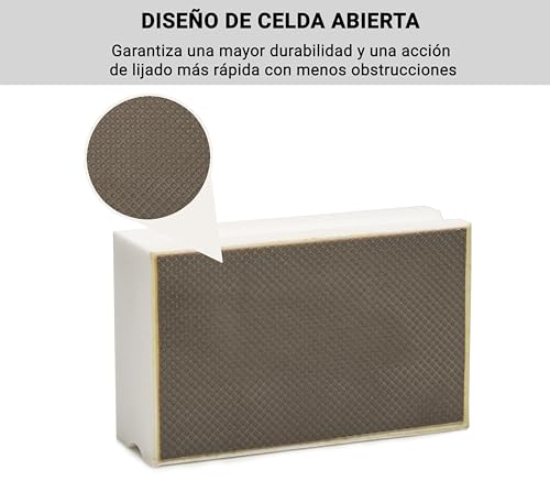 Miniatura 3 de Glass Polish 15100 Lija De Mano De Diamante Para Alisar, Matar Cantos Y Pulir De 95 X 55 Mm - Grano De 600
