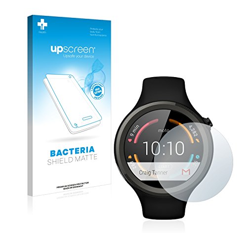 upscreen Protector de Pantalla Mate Compatible con Motorola Moto 360 Sport 45 mm 1a generacin Pelcula Protectora Antibacteriana Anti Reflejos