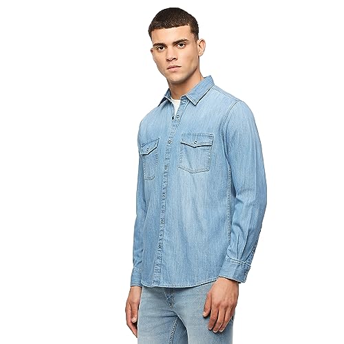 Image of Pepe Jeans Men's Cotton Regular Fit Shirt