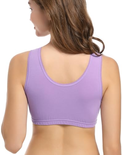 Image of CAKYE 3 Pack Maternity Nursing Sleep Bra Breastfeeding Cotton Bralette