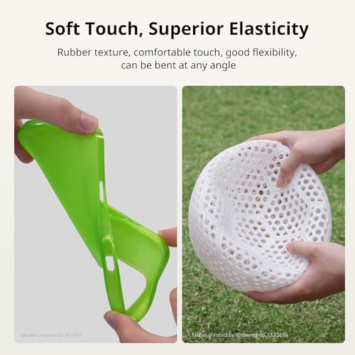 Image of ANYCUBIC TPU Filament 1.75mm, 95A Soft Flexible 3D Printer Filament, Dimensional Accuracy + /- 0.03mm, Print with Most FDM 3D Printers, 1KG Spool, Clear Red