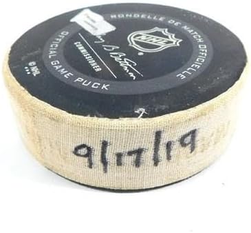 2019 Arizona Coyotes vs. Los Angeles Kings Game Used Puck 9-17-19 AA0038979 - NHL Unsigned Game Used Pucks