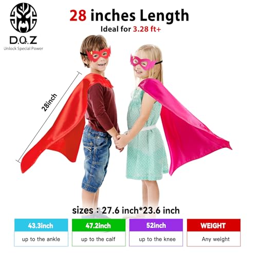 Image of D.Q.Z Superhero-Capes for Kids 20 Sets Children-Superhero Capes and Masks for Super Hero Toys Birthday Party Dress Up Costume