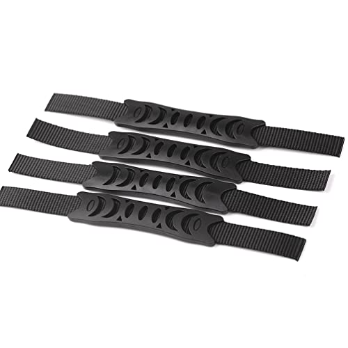 Image of 4 Pcs Luggage Handle Strap Replacement Carry Handle for Luggage Suitcase, Black