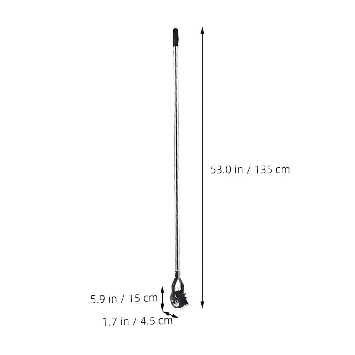 Homoyoyo Radkreis-metallkantenschneider Rasenkantenschneider mit Rädern Garten-rasenkantenschneider Metall-rasenkantenschneider Handrasentrimmer Trimmerzubehör für Einfache Mobilität