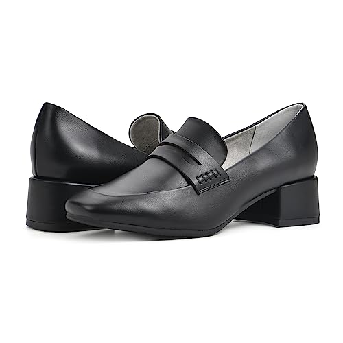 Image of CLIFFS BY WHITE MOUNTAIN Women's Shoes Quiana Block Heeled Loafer