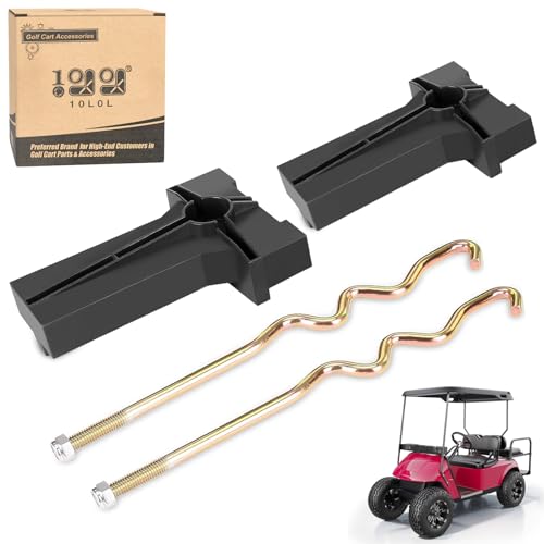 10L0L 8V Battery Hold Down Plate for Club Car Precedent 2008.5-up Golf Cart, Includes Hold Down Rods, OEM# 103374801 103357701