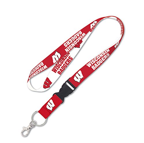 Cordon Wisconsin Badgers idéal au stade ou pour votre badge pro