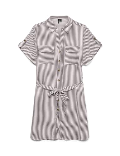 T-shirt court VERO MODA col rond et manches courtes rose nostalgique
