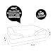 Lumaland orthopädisches Hundebett aus Cord | ergonomisches Hundesofa 70x60 cm - für kleine Hunde | Boden rutschfest | Füllung und Bezug waschbar | Hundekörbchen mit Memory Schaumstoff