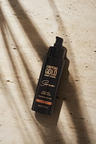 Dripping Gold Luxury Tanning Serum, Hydrating & Nourishing Self-Tan with Squalane, Rosehip & Hyaluronic Acid, Streak-Free - Image 3