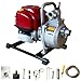 AFOERIT エンジンポンプ 4サイクル高出力 給水排水ポンプ 120L/min大流量 小型軽量 37.7cc省燃費 防災/農業/洗浄多用途 1インチホース付属