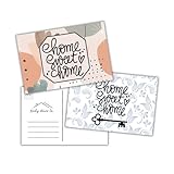 Lashicorn Home Sweet Home Postcards from Realtor | 30 pk 5x7” Mixed Bulk Design New Home Thank You Cards Real Estate Lending for Clients Bulk New Agents Marketing Modern and Simple