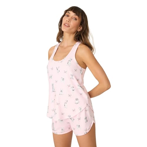 P.J. Salvage Women's Butterfly Grove Tank, Pink Tint, Large