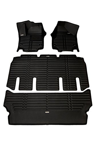 TuxMat Custom Car Floor Mats for Chrysler Pacifica 7-Seater 2017-2020 Models - Laser Measured