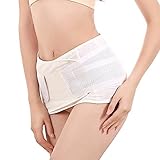 Becken-Korrekturgurt Postpartale Reparatur Fester Riemen Schrittgurt Reparatur Becken Ergonomisch Verbreitert rutschfest Für Lendenwirbelsäule Ischias Erwachsene Frau Schwangere Frau,Weiß,L
